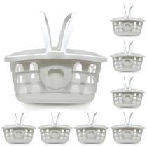Kit 8 Cestas de Mercado Branca com Alça Cestinha Multiuso Kit 8 Cestas de Mercado Branca com Alça Cestinha Multiuso