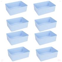 Kit 8 Cesto Multiuso Decorativo ul 19X13,5X6,5Cm