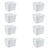 Kit 8 Cesto Organizador Decorativo Multiuso Empilhável 9L M Kit 8 Cesto Organizador Decorativo Multiuso Empilhável 9L M