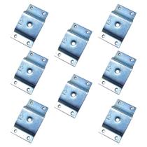 Kit 8 Chapinha Chapa Fixação Chanfrada Inclinada 15 Graus Pe Palito - Mozzelar