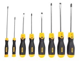 Kit 8 Chave Phillips E Fenda Universal Ferramentas Completo