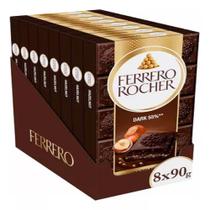 Kit 8 Chocolate Ferrero Rocher Tablete Dark 90g Cada Kit 8 Chocolate Ferrero Rocher Tablete Dark 90g Cada