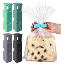 Kit 8 Clips Para Embalagens Vedação De Saquinhos Portátil Kit 8 Clips Para Embalagens Vedação De Saquinhos Portátil