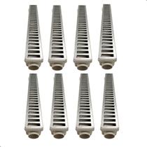 Kit 8 coletora ferrari branco + 8 grelha de aluminio 6x50 Kit 8 coletora ferrari branco + 8 grelha de aluminio 6x50