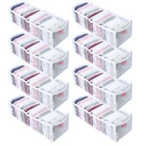 Kit 8 Colmeia Organizador de Gaveta para Roupa Bebê, Calcinha, Cueca e Meias Kit 8 Colmeia Organizador de Gaveta para Roupa Bebê, Calcinha, Cueca e Meias