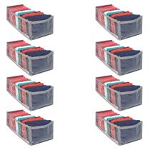 Kit 8 Colmeia Organizadora de Gavetas 11 Divisórias Cinza Kit 8 Colmeia Organizadora de Gavetas 11 Divisórias Cinza