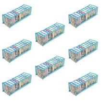 Kit 8 Colmeia Organizadora Para Guarda Roupa Dobrável Azul