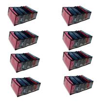 Kit 8 Colmeias Organizadoras de Gavetas Transp 6 Nichos GG