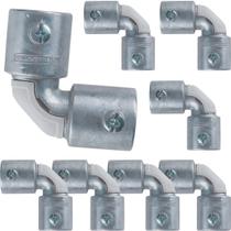 Kit 8 Conector Curvo Box Sem Rosca Aluminio 3/4 Tramontina Kit 8 Conector Curvo Box Sem Rosca Aluminio 3/4 Tramontina