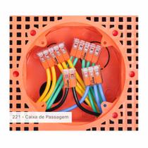 Kit 8 Conector Wago Emenda 5 Fios Mod. 221-615