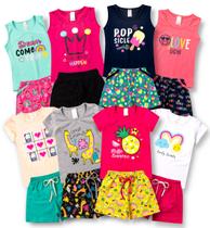 Kit 8 Conjunto Infantil Feminino Roupa Infantil Menina