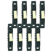 Kit 8 Conjunto Sem Placa 1 Interruptor Simples Silentoque Vertical