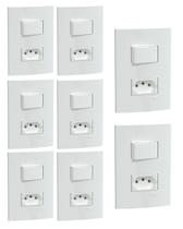 kIT 8 CONJUNTOS DE INTERRUPTORES+TOMADA 10A 250V SCHNEIDER kIT 8 CONJUNTOS DE INTERRUPTORES+TOMADA 10A 250V SCHNEIDER