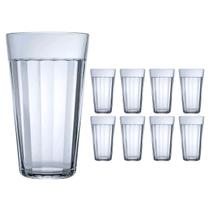 Kit 8 Copo Americano Vidro Long Drink 345ml Cristal Nadir Kit 8 Copo Americano Vidro Long Drink 345ml Cristal Nadir