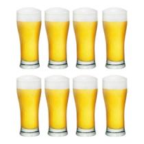 Kit 8 Copo De Vidro Tulipa Tulipinha 200ml Chopp Pilsen Cerveja Bar Restaurante Moderno Versátil