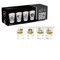 Kit 8 Copo Dose Shot 60Ml Tequila Pinga Cachaça Escudo Time