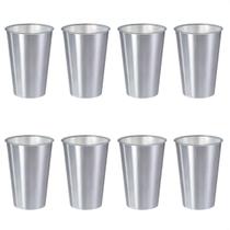 Kit 8 Copos 500 Ml Label Inox 14X8,5Cm Leve Prático Multiuso Kit 8 Copos 500 Ml Label Inox 14X8,5Cm Leve Prático Multiuso