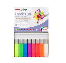 Kit 8 Cores Fluorescente Tinta Tecido Pentel 6ml Fabric Fun Kit 8 Cores Fluorescente Tinta Tecido Pentel 6ml Fabric Fun