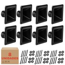 Kit 8 Corneta LC150 Quadrada Para Driver Som Com Parafusos