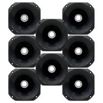 Kit 8 Cornetas Plásticas Curta LC14-50 - Preta