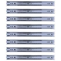 Kit 8 Corrediças Telescópicas de 30cm (12") Zincada 4 Pares Kit 8 Corrediças Telescópicas de 30cm (12") Zincada 4 Pares