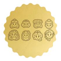 Kit 8 Cortadores Cabeça Princesas Cute Fofas