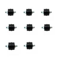Kit 8 coxim v-1 amortecedor anti vibração m5 isolamento