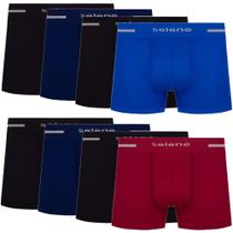 Kit 8 cueca boxer box microfibra selene masculina original