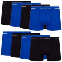 Kit 8 Cueca Boxer Box Microfibra Selene Masculina Original