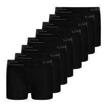 Kit 8 cueca boxer infantil box microfibra sem costura lupo Kit 8 cueca boxer infantil box microfibra sem costura lupo