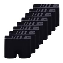 Kit 8 Cueca Boxer Infantil Box Microfibra Sem Costura Lupo