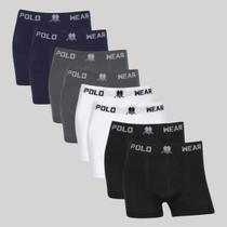 Kit 8 Cueca Boxer Masculino Polo Wear Confortável Sem Costura