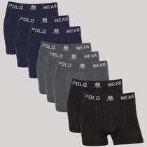 Kit 8 Cueca Boxer Masculino Polo Wear Confortável Sem Costura