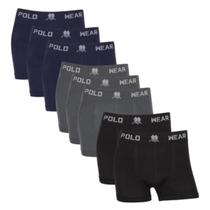 Kit 8 Cueca Boxer Masculino Polo Wear Confortável Sem Costura