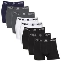 Kit 8 Cueca Boxer Masculino Polo Wear Confortável Sem Costura