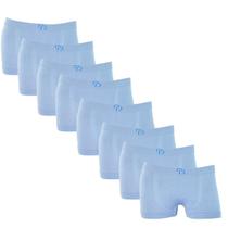 Kit 8 Cueca Infantil Menino Sem Costura Básica Poliéster