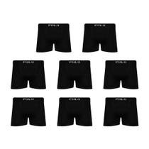 Kit 8 Cueca Polo Star Boxer Box Masculina Preta Kit 8 Cueca Polo Star Boxer Box Masculina Preta