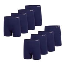 Kit 8 Cuecas Box Masculina Sem Costura De Microfibra Trifil Lisa Básica Toque Macio Plus Size Kit 8 Cuecas Box Masculina Sem Costura De Microfibra Trifil Lisa Básica Toque Macio Plus Size