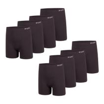 Kit 8 Cuecas Box Masculina Sem Costura De Microfibra Trifil Lisa Básica Toque Macio Plus Size Kit 8 Cuecas Box Masculina Sem Costura De Microfibra Trifil Lisa Básica Toque Macio Plus Size