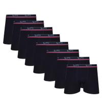 Kit 8 Cuecas Boxer Adulto Lupo 523 Pretas Kit 8 Cuecas Boxer Adulto Lupo 523 Pretas