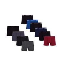 Kit 8 Cuecas Boxer Box Selene Em Microfibra Sem Costura Masculina Kit 8 Cuecas Boxer Box Selene Em Microfibra Sem Costura Masculina