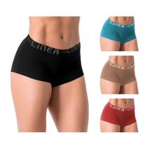 Kit 8 Cuecas Boxer Feminina Shortinho Calcinha Algodão Macio