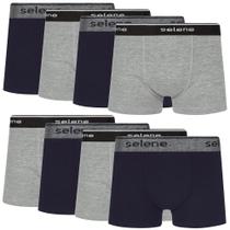 Kit 8 Cuecas Boxer Infantil Criança Box Algodão Selene