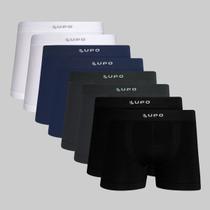 Kit 8 Cuecas Boxer Lupo Micromodal Sem Costura Sortidos 00661
