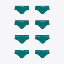 Kit 8 Cuecas Lupo Slip Fio Texturizado Sem Costura 00624-003