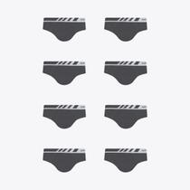 Kit 8 Cuecas Lupo Slip Microfibra Sem Costura 00691-108