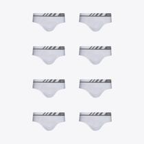 Kit 8 Cuecas Lupo Slip Microfibra Sem Costura 00691-108