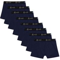 Kit 8 Cuecas Masculinas Boxer Cotton Basic Ecko Unltd Azul Kit 8 Cuecas Masculinas Boxer Cotton Basic Ecko Unltd Azul