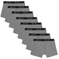 Kit 8 Cuecas Masculinas Boxer Cotton Basic Ecko Unltd Cinza Kit 8 Cuecas Masculinas Boxer Cotton Basic Ecko Unltd Cinza