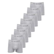 Kit 8 Cuecas Masculinas Boxer Microfibra Huxter Cinza Kit 8 Cuecas Masculinas Boxer Microfibra Huxter Cinza